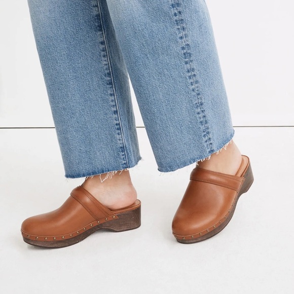 Madewell women’s The Cecily Clog in Oiled Leather. Size 7.5. - Picture 4 of 11